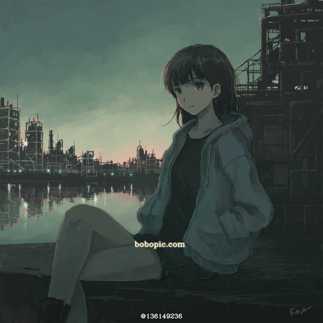 女孩子, background, 原创, factory, 连帽衫