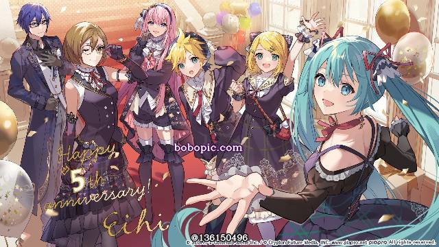 世界计划, 初音未来, 鏡音鈴, 镜音连, 巡音流歌, 商业绘图