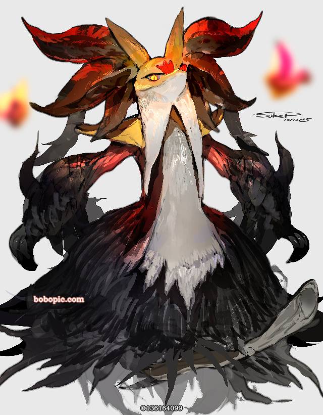 妖火红狐, 精灵宝可梦, 口袋妖怪, 厚涂, Mega Evolution