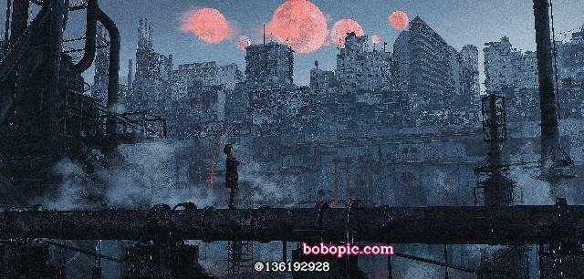 女孩子, original works, young girl, scenery, illustration, 风景