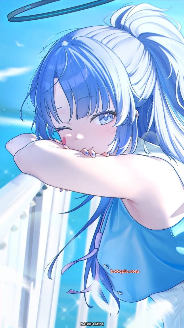 Hayase Yuuka, 女孩子, 碧蓝档案, beautiful girl, long hair, 欧派