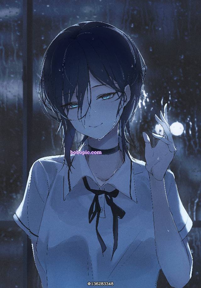 Chainsaw Man, Reze, rain, 湿发, 电锯人500收藏