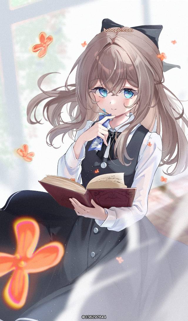 女孩子, osmanthus, 背心裙, half-up hairstyle