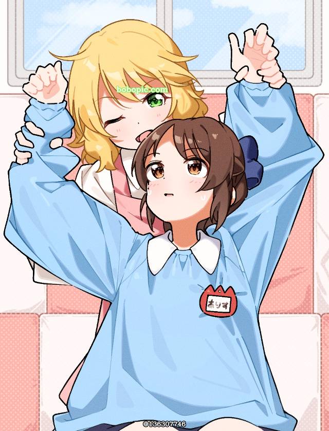 偶像大师 灰姑娘女孩, 橘爱丽丝, Momoka Sakurai, Koharu Koga, 双叶杏, 游佐梢, 岛村卯月, Momoka/Arisu, Smock