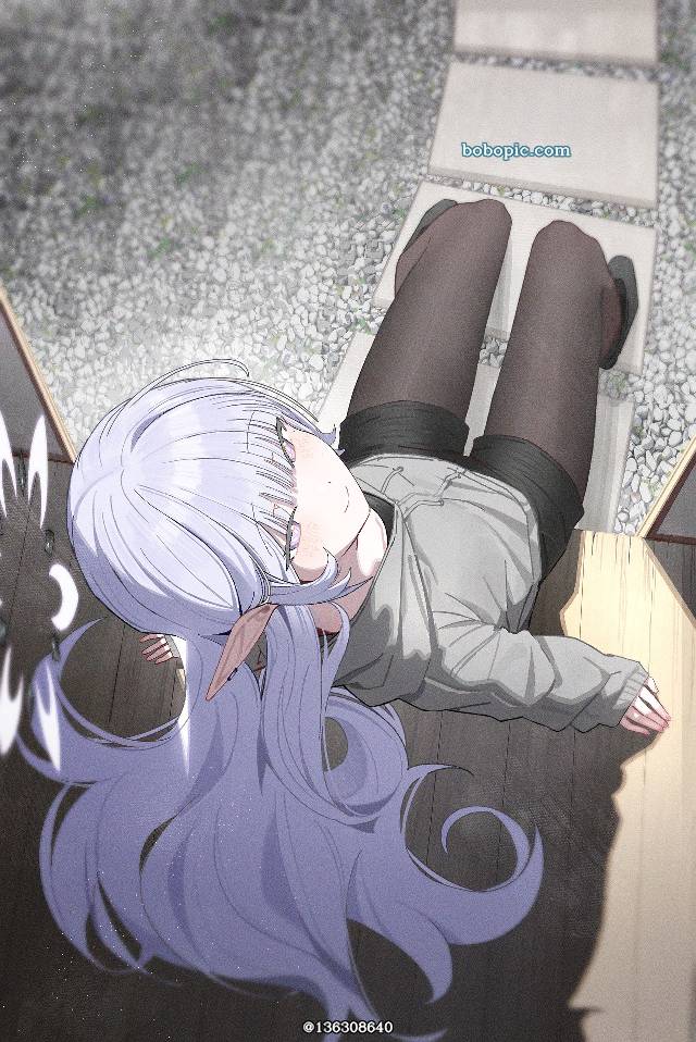 碧蓝档案, 明星日鞠, 精灵耳, casual clothes, 黑裤袜