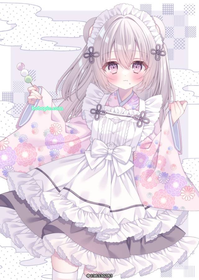 原创, 女孩子, 原创, 女仆, 兽耳, Japanese-style maid