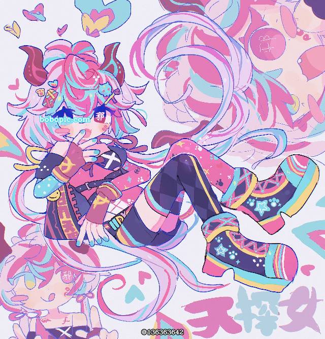 一张SDVX,BEMANI,beatmaniaIIDX,Arcaea绘画图片