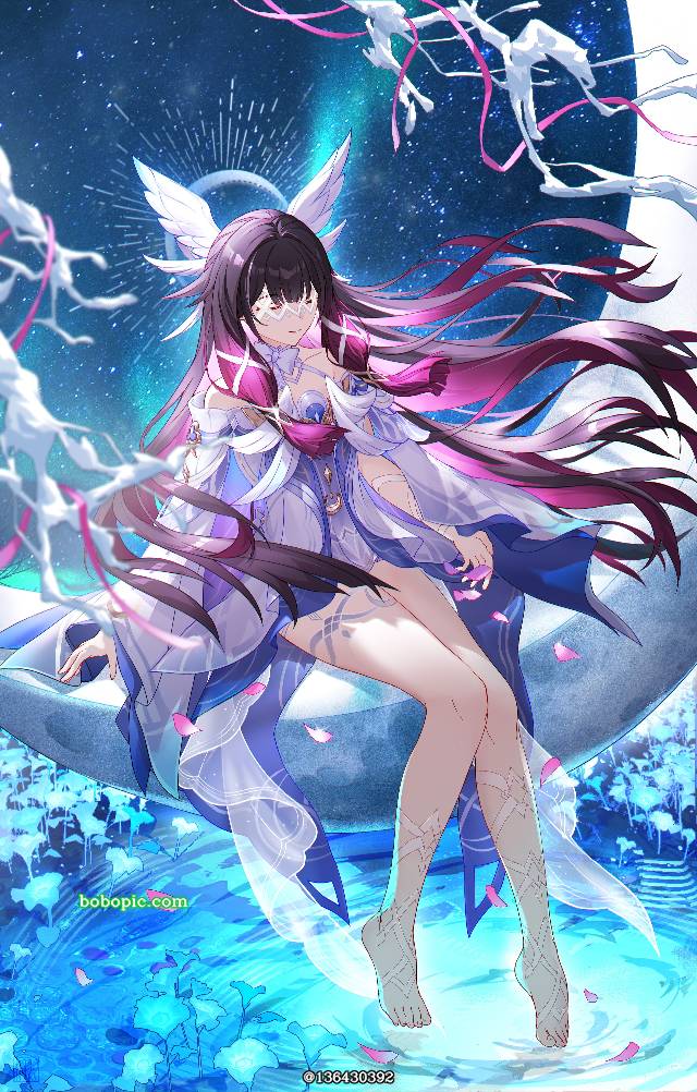 illustration, young girl, Genshin Impact, Columbina