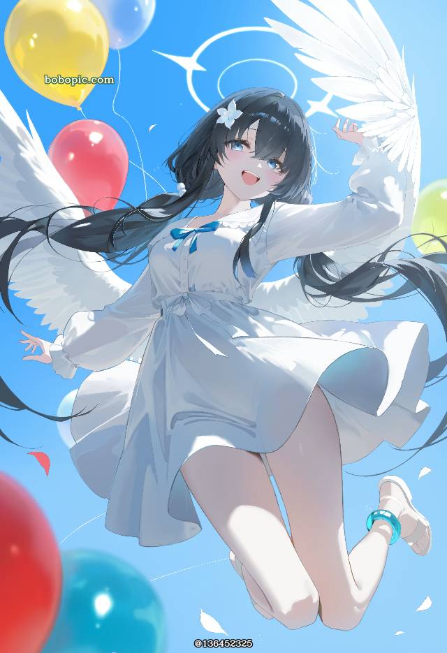 女孩子, 原创, young girl, 羽翼