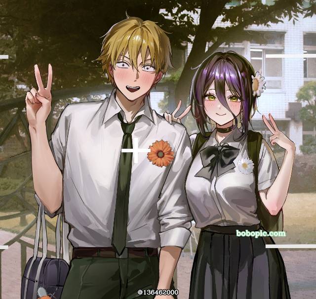 Chainsaw Man, Reze, Denji × Reze, 电次（电锯人）, 啵奇塔