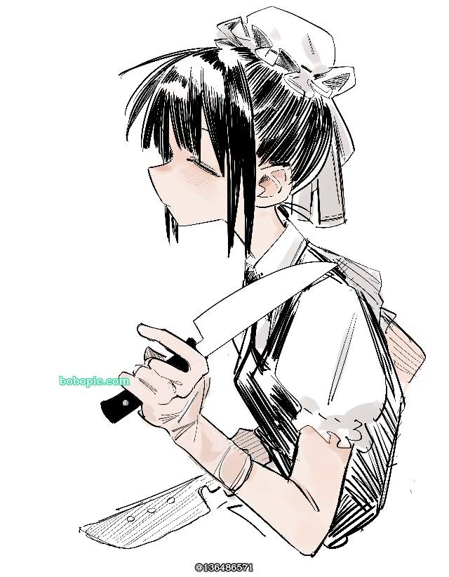 女仆,小女孩,糸目,黑发图片