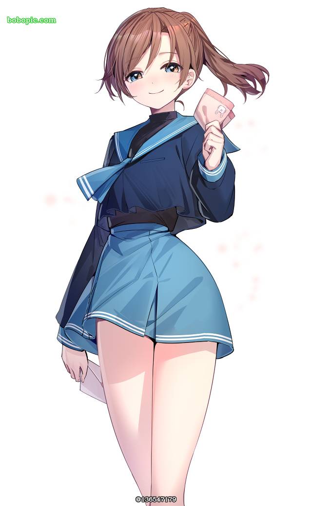 女孩子, 茶发, 马尾, thighs