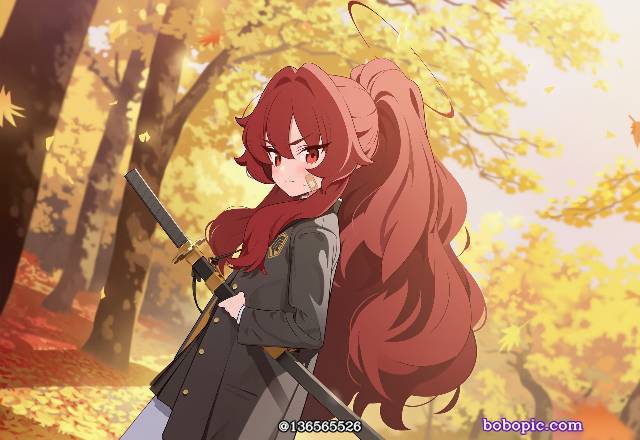 AI 画作, 女孩子, 萝莉, 风景, 日本刀, armed girls