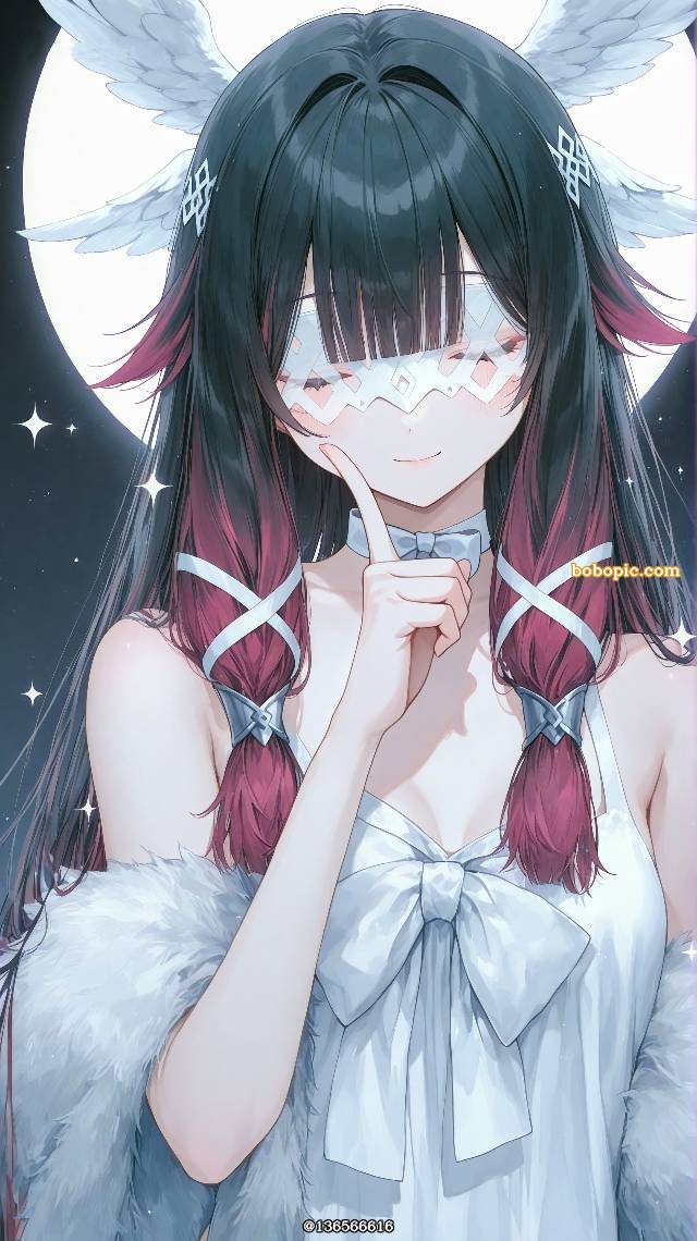 Genshin Impact, 哥伦比娅（原神）, Columbina (Genshin Impact), beautiful girl, 插画, 二次创作, 可爱, moon
