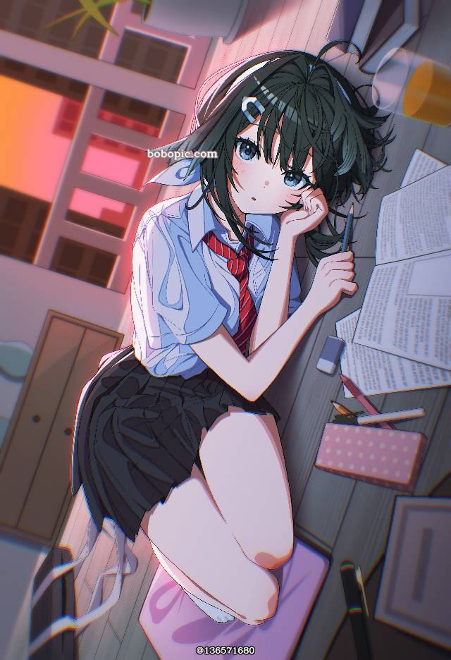女孩子, 明日方舟, Arknights, 羽毛笔（明日方舟）, La Pluma, uniform, 女高中生