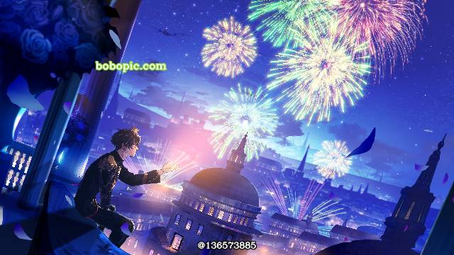 风景, background, 插画, 奇幻, 动画, starry sky, night sky