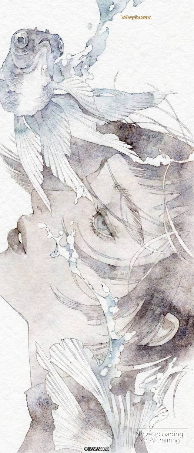 原创, 原创, 手绘, transparent watercolor