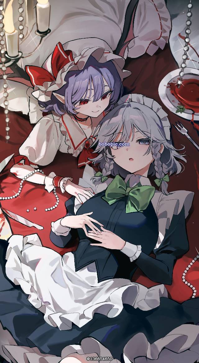 东方Project, 蕾米莉亚·斯卡蕾特, sakuya izayoi, 红魔组（蕾咲）