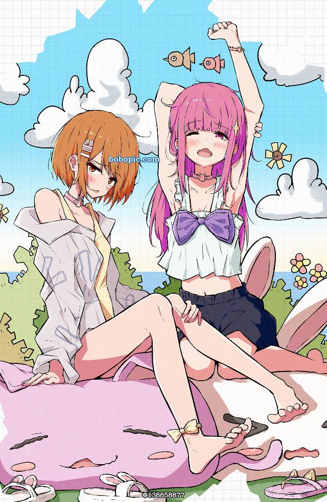 original works, 女孩子, 我家孩子, 赤脚, 脚底, 睡衣