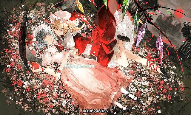 女孩子, 东方Project, 东方, 蕾米莉亚·斯卡蕾特, Flandre Scarlet, 东方Project