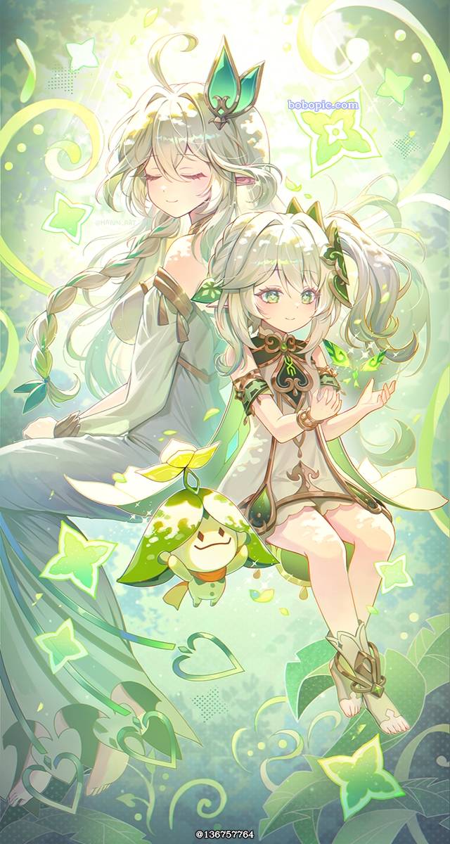 女孩子, young girl, Genshin Impact, 纳西妲, 大慈树王, 太美了, 生日