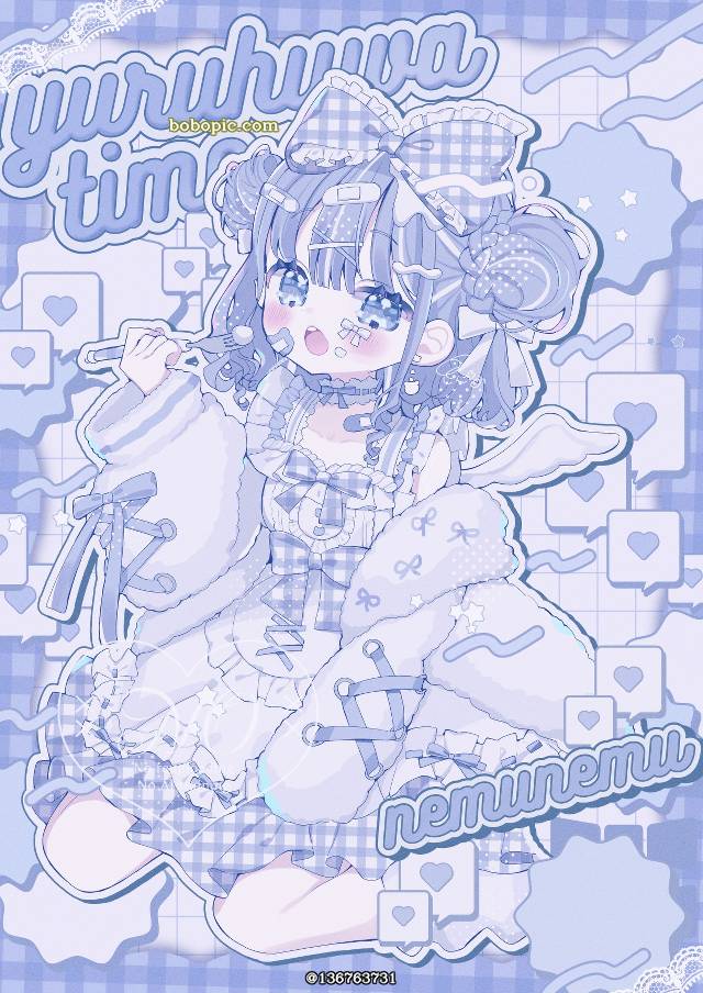 原创, 女孩子, 原创, young girl, 蓝, aqua