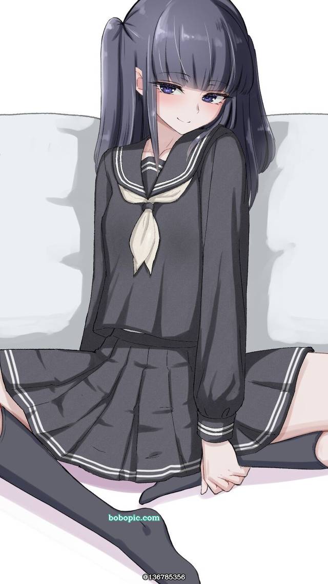 女孩子, 水手服, two-side up, 没穿内裤