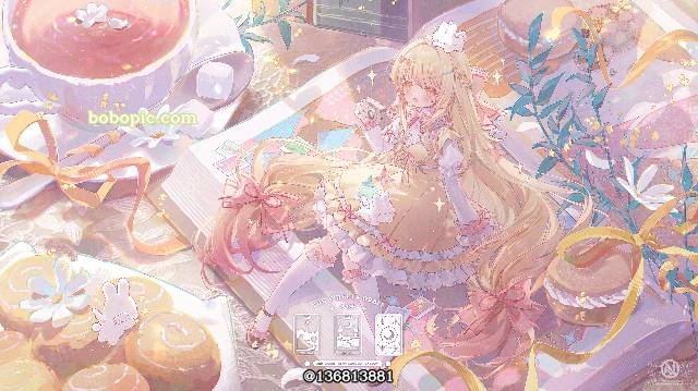 女孩子, requested illustration, 金发