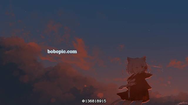 风景, background, landscape painting, 女孩子, fantasy, 夕阳, sky, 积雨云