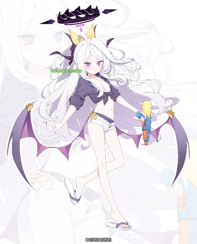 碧蓝档案, 龙华妃咲, Sorasaki Hina, beach sandals