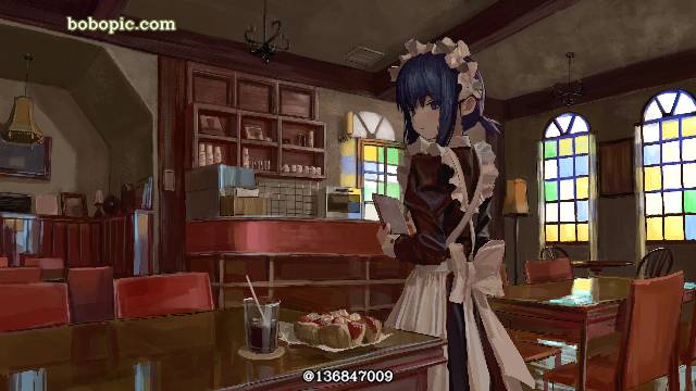 女孩子, background, 女仆装