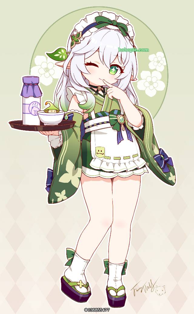 萝莉, Genshin Impact, 纳西妲, Nahida, Japanese maid, Japanese-style maid