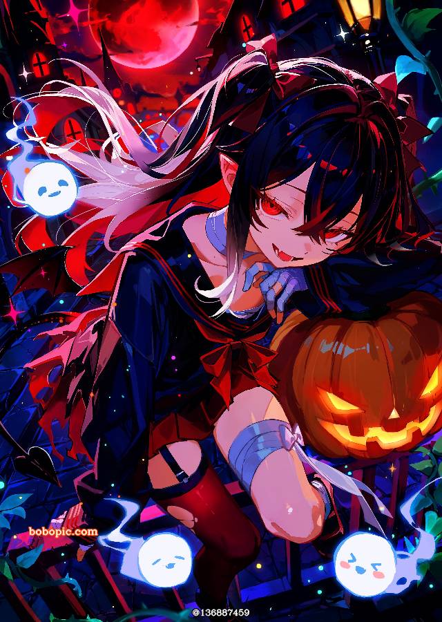 原创, 女孩子, 万圣节, 水手服