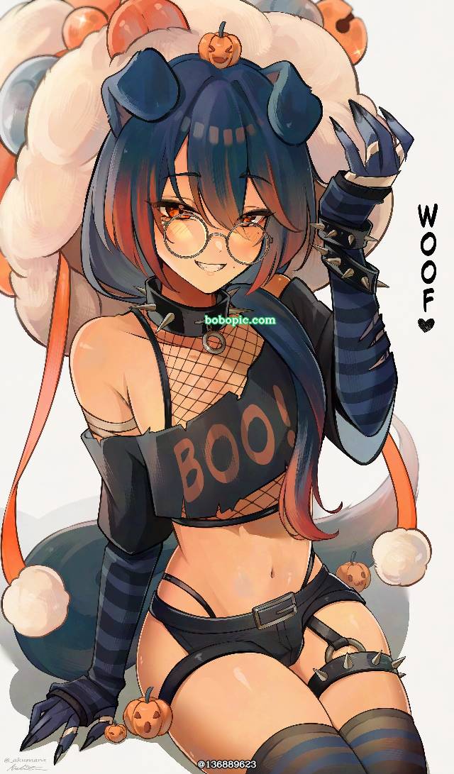 femboy, 大腿, 伪娘, 肚脐, 兽耳