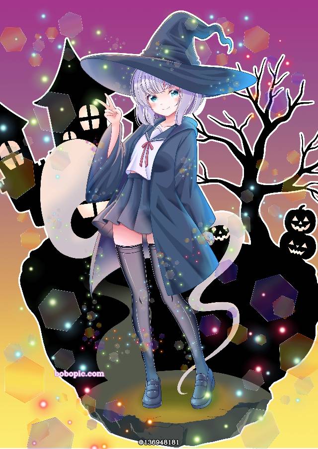 魂魄妖梦, witchgirl, 水手服, 过膝袜