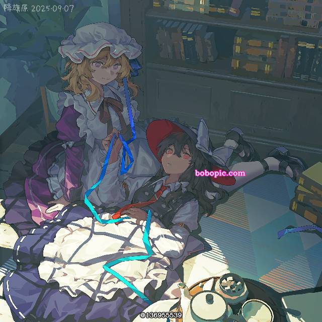 秘封俱乐部, 玛艾露贝莉·赫恩, 宇佐见莲子, 东方, 东方Project, 连衫围裙