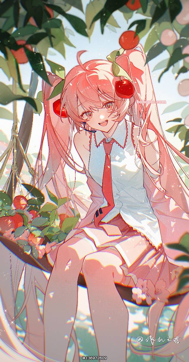 可爱, 插画, beautiful girl, 女孩子, miku, hatsune, 初音未来