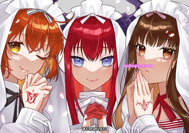 咕哒子, Ritsuka Fujimaru, 扎比子, Hakuno Kishinami