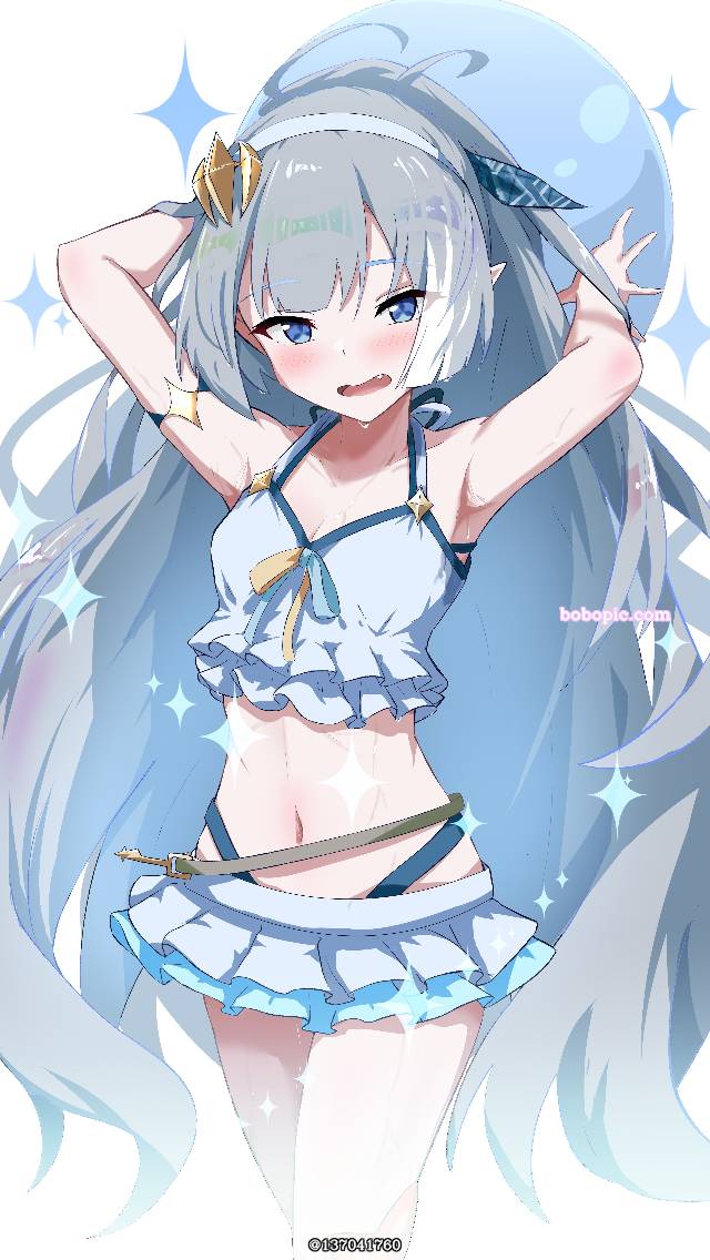 Stella Sora, devil, 泳装, 晒痕, 肚脐