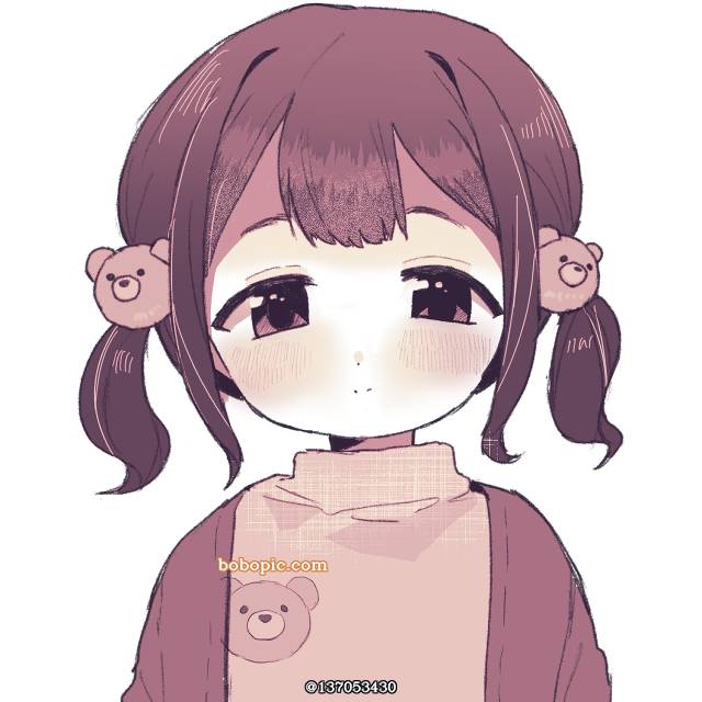 萝莉, 女孩子, little girl, Maroon Hair