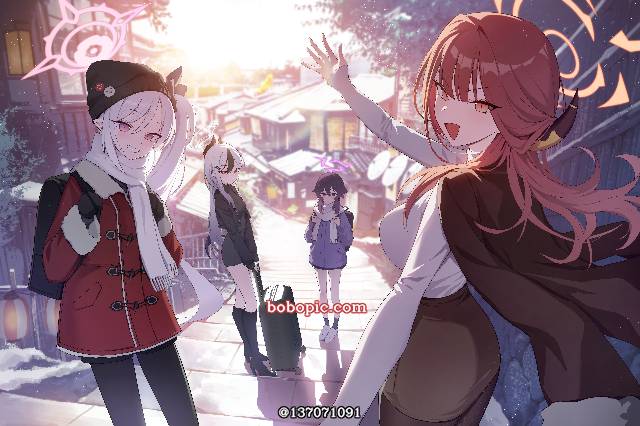 碧蓝档案, Benri Yashikku 68, Rikuhachima Aru, Asagi Mutsuki, Onikata Kayoko, Haruka Igusa