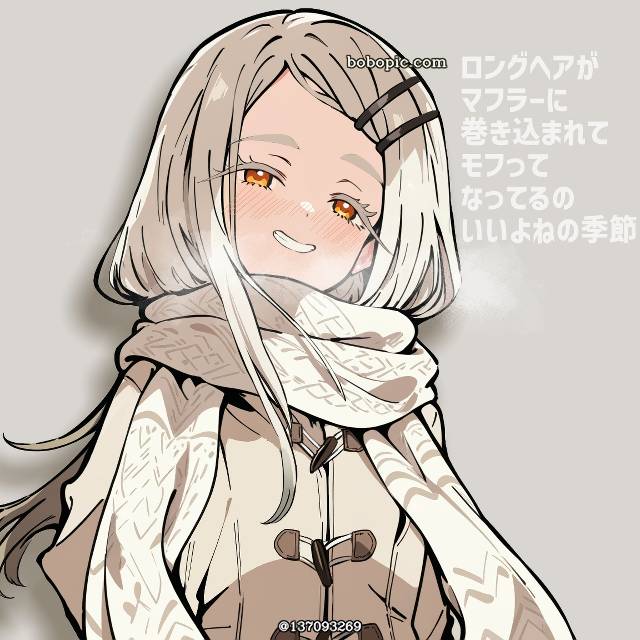 Hiro Shinosawa, Gakuen IDOLM@STER, duffle coat, 围巾, 乌贼鳍