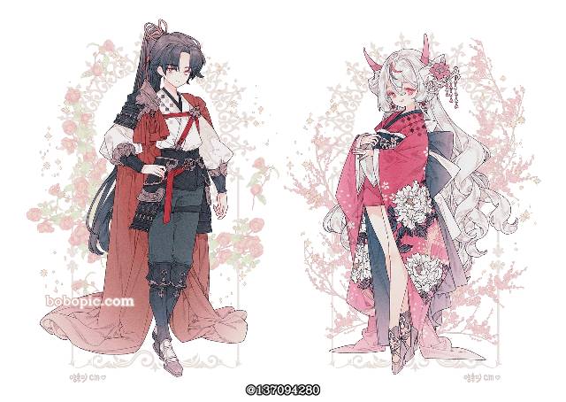 young girl, 原创, 插画, 裙子, 女孩子, Rococo