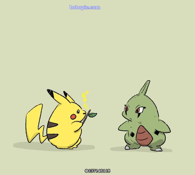 精灵宝可梦, Larvitar, 皮卡丘, Bulbasaur, Houndoom, Excadrill, gengar, 菊草叶