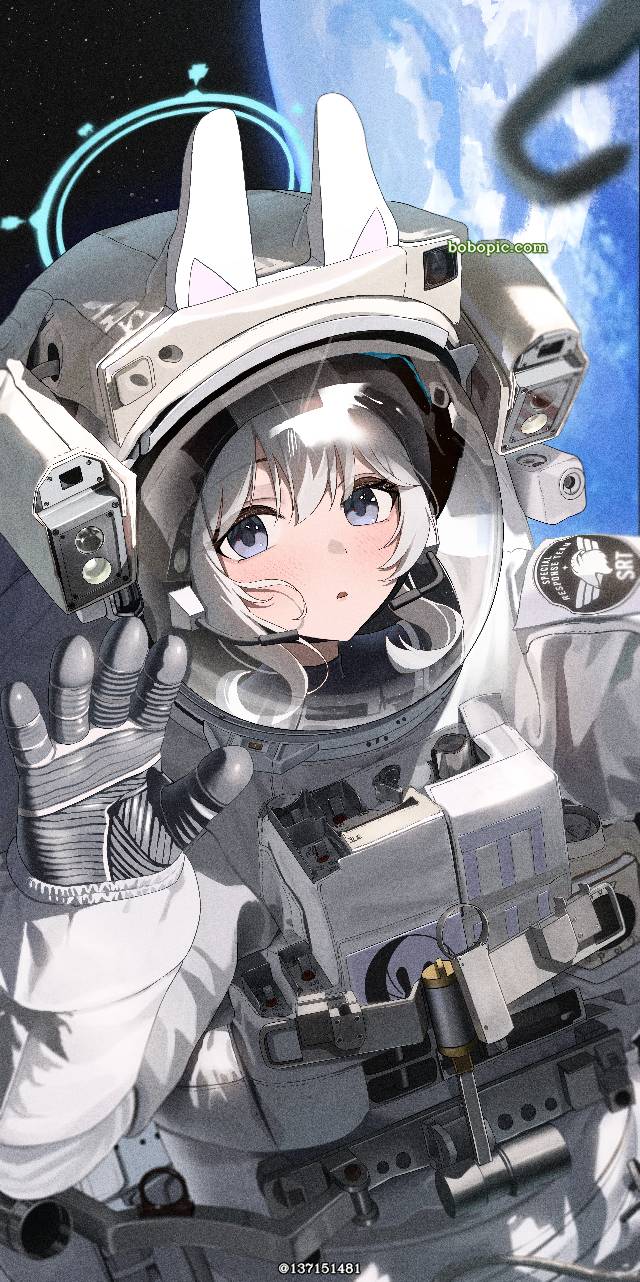 碧蓝档案, 月雪宫子, universe, astronaut, earth
