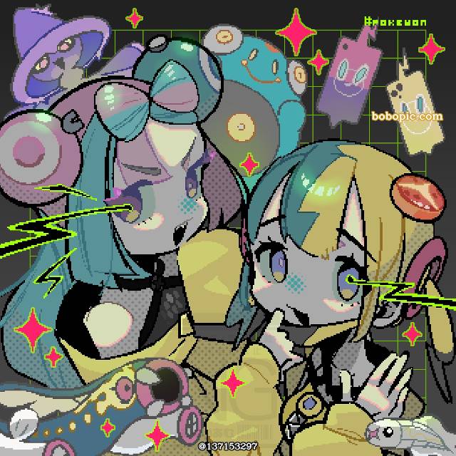 口袋妖怪, 宝可梦朱紫, 奇树, 可爱即是正义, Eelektross, Tynamo, mismagius, 电肚蛙, Rotom Phone