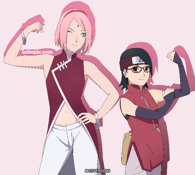 宇智波佐良娜, 春野樱, 宇智波母女, 宇智波樱