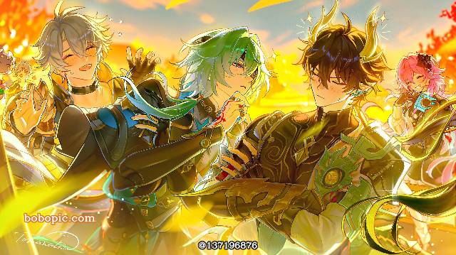 崩坏：星穹铁道, 那刻夏, Danheng, 丹恒·腾荒, Evernight, 三月七, 白厄, 崩坏：星穹铁道100收藏