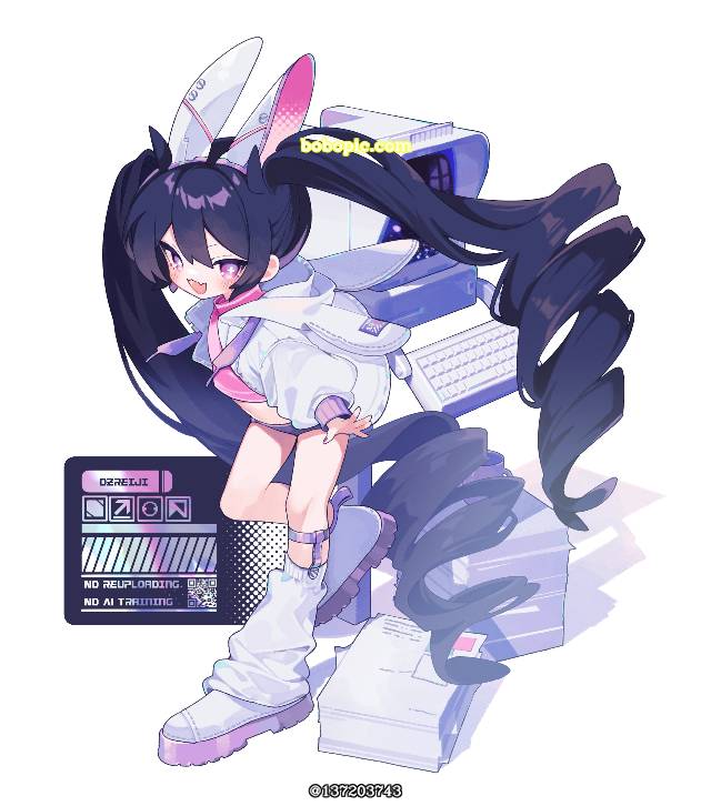 原创, 原创, 原创角色, 我家孩子, 女孩子, 兔耳