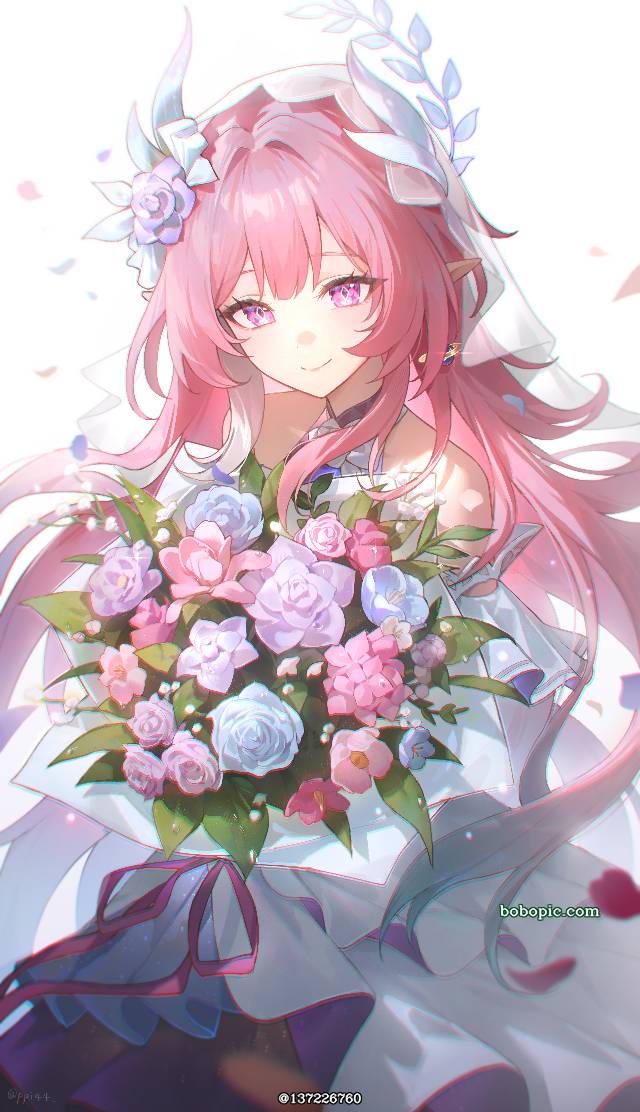 崩坏：星穹铁道, Honkai: Star Rail, 星穹铁道, 昔涟, bouquet, flower, Marina Inoue